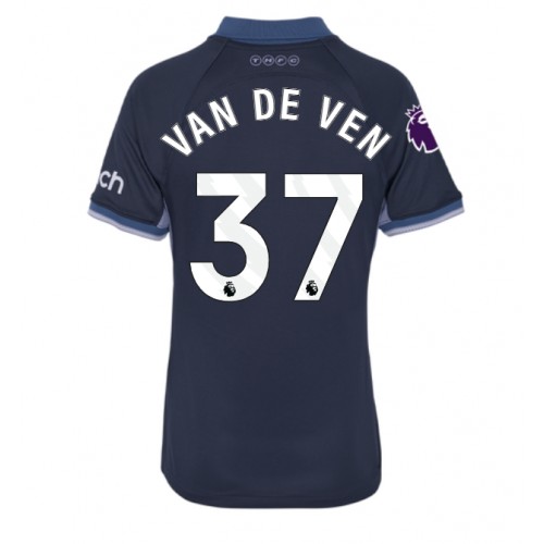 Tottenham Hotspur Micky van de Ven #37 Gostujuci Dres za Ženska 2023-24 Kratak Rukav